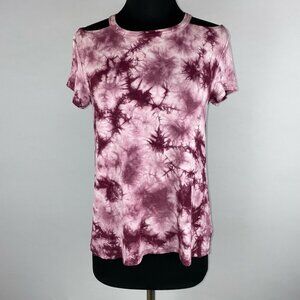 Soft & Sexy American Eagle T-Shirt Womens S Tie Dye Cut Out Boho Hippie Festival